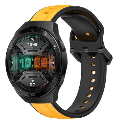 22mm Convex Loop Two-Color Silicone Watch Band, For Huawei Watch GT 2E, For Huawei GT2 46mm