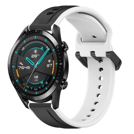 22mm Convex Loop Two-Color Silicone Watch Band, For Huawei Watch GT 2E, For Huawei GT2 46mm