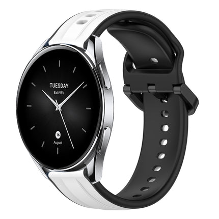 22mm Convex Loop Two-Color Silicone Watch Band, For Xiaomi Watch S2 42mm, For Xiaomi Watch S2 46mm