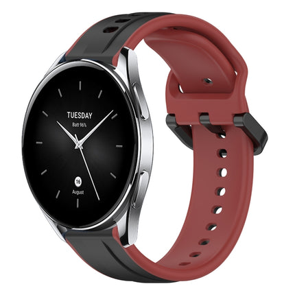22mm Convex Loop Two-Color Silicone Watch Band, For Xiaomi Watch S2 42mm, For Xiaomi Watch S2 46mm