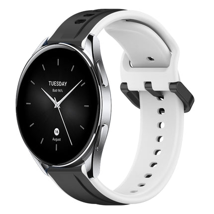 22mm Convex Loop Two-Color Silicone Watch Band, For Xiaomi Watch S2 42mm, For Xiaomi Watch S2 46mm