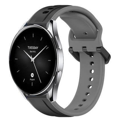 22mm Convex Loop Two-Color Silicone Watch Band, For Xiaomi Watch S2 42mm, For Xiaomi Watch S2 46mm