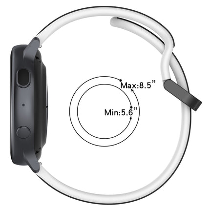 22mm Convex Loop Two-Color Silicone Watch Band, For Xiaomi Watch S2 42mm, For Xiaomi Watch S2 46mm