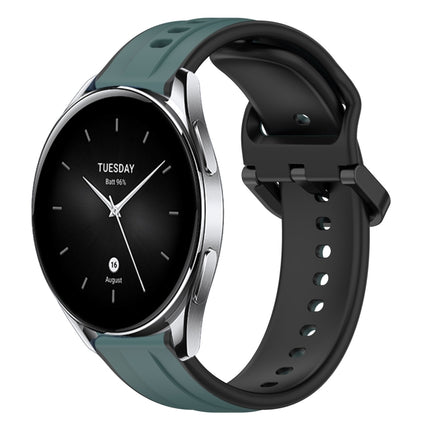 22mm Convex Loop Two-Color Silicone Watch Band, For Xiaomi Watch S2 42mm, For Xiaomi Watch S2 46mm