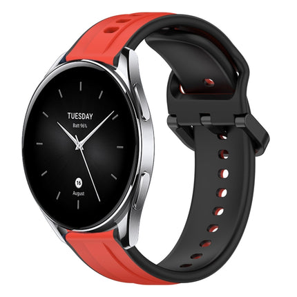 22mm Convex Loop Two-Color Silicone Watch Band, For Xiaomi Watch S2 42mm, For Xiaomi Watch S2 46mm