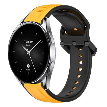 22mm Convex Loop Two-Color Silicone Watch Band, For Xiaomi Watch S2 42mm, For Xiaomi Watch S2 46mm