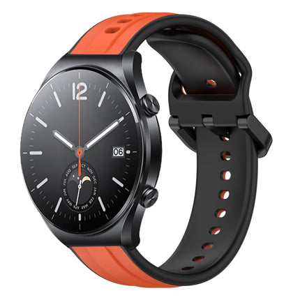 22mm Convex Loop Two-Color Silicone Watch Band, For Xiaomi MI Watch S1, For Xiaomi MI Watch S1 Pro
