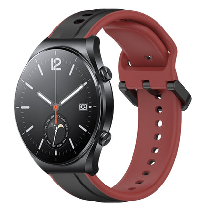 22mm Convex Loop Two-Color Silicone Watch Band, For Xiaomi MI Watch S1, For Xiaomi MI Watch S1 Pro