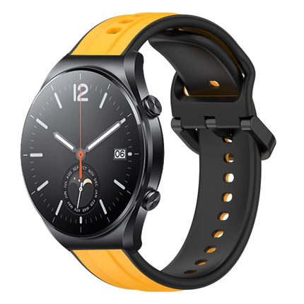 22mm Convex Loop Two-Color Silicone Watch Band, For Xiaomi MI Watch S1, For Xiaomi MI Watch S1 Pro