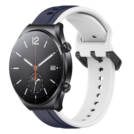 22mm Convex Loop Two-Color Silicone Watch Band, For Xiaomi MI Watch S1, For Xiaomi MI Watch S1 Pro
