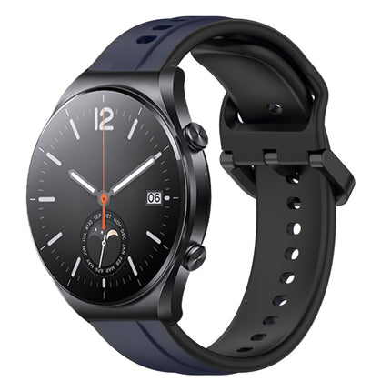 22mm Convex Loop Two-Color Silicone Watch Band, For Xiaomi MI Watch S1, For Xiaomi MI Watch S1 Pro
