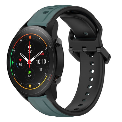 22mm Convex Loop Two-Color Silicone Watch Band, For Xiaomi MI Watch S1, For Xiaomi MI Watch S1 Pro