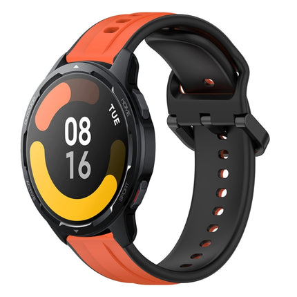 22mm Convex Loop Two-Color Silicone Watch Band, For Xiaomi Watch S1 Active, For Xiaomi MI Watch Color 2