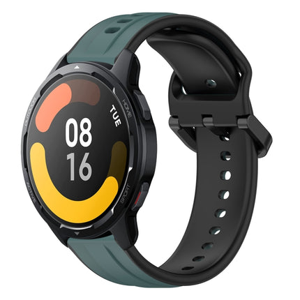 22mm Convex Loop Two-Color Silicone Watch Band, For Xiaomi Watch S1 Active, For Xiaomi MI Watch Color 2