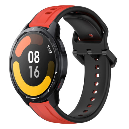 22mm Convex Loop Two-Color Silicone Watch Band, For Xiaomi Watch S1 Active, For Xiaomi MI Watch Color 2