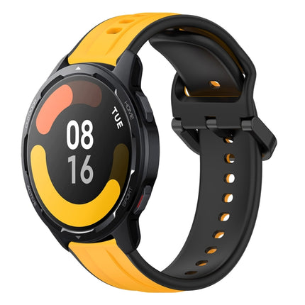 22mm Convex Loop Two-Color Silicone Watch Band, For Xiaomi Watch S1 Active, For Xiaomi MI Watch Color 2