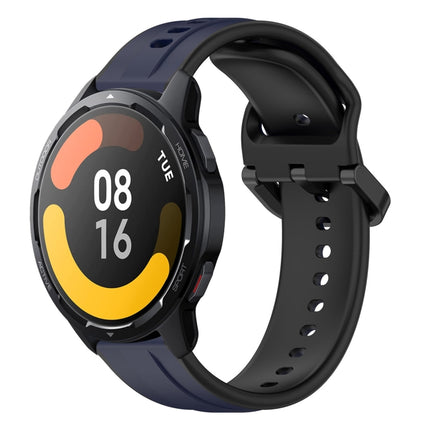 22mm Convex Loop Two-Color Silicone Watch Band, For Xiaomi Watch S1 Active, For Xiaomi MI Watch Color 2
