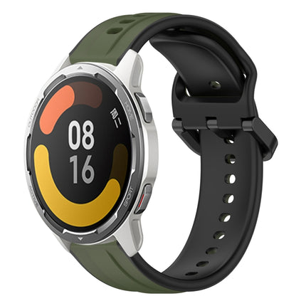 22mm Convex Loop Two-Color Silicone Watch Band, For Xiaomi Watch S1 Active, For Xiaomi MI Watch Color 2