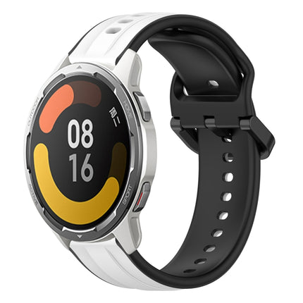 22mm Convex Loop Two-Color Silicone Watch Band, For Xiaomi Watch S1 Active, For Xiaomi MI Watch Color 2