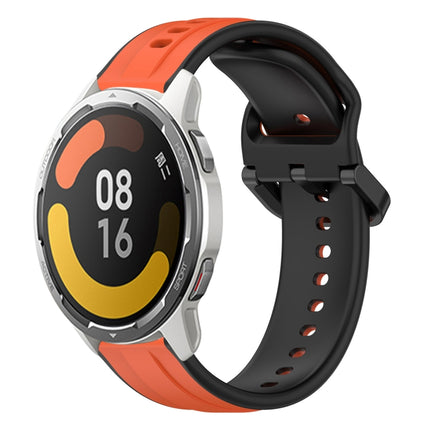 22mm Convex Loop Two-Color Silicone Watch Band, For Xiaomi Watch S1 Active, For Xiaomi MI Watch Color 2