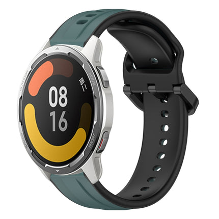 22mm Convex Loop Two-Color Silicone Watch Band, For Xiaomi Watch S1 Active, For Xiaomi MI Watch Color 2