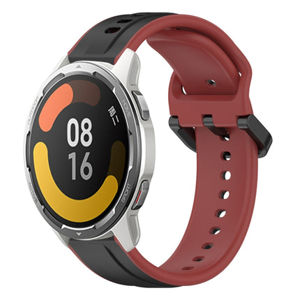 22mm Convex Loop Two-Color Silicone Watch Band, For Xiaomi Watch S1 Active, For Xiaomi MI Watch Color 2