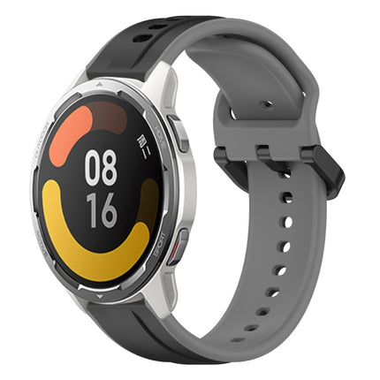22mm Convex Loop Two-Color Silicone Watch Band, For Xiaomi Watch S1 Active, For Xiaomi MI Watch Color 2