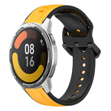 22mm Convex Loop Two-Color Silicone Watch Band, For Xiaomi Watch S1 Active, For Xiaomi MI Watch Color 2
