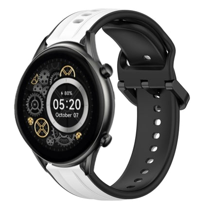 22mm Convex Loop Two-Color Silicone Watch Band, For Xiaomi Haylou RT2 LS10, For  Xiaomi Haylou RS4 LS12