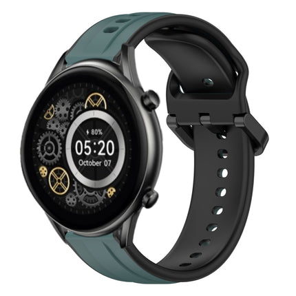 22mm Convex Loop Two-Color Silicone Watch Band, For Xiaomi Haylou RT2 LS10, For  Xiaomi Haylou RS4 LS12