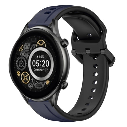 22mm Convex Loop Two-Color Silicone Watch Band, For Xiaomi Haylou RT2 LS10, For  Xiaomi Haylou RS4 LS12