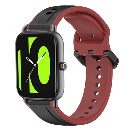 22mm Convex Loop Two-Color Silicone Watch Band, For Xiaomi Haylou RT2 LS10, For  Xiaomi Haylou RS4 LS12