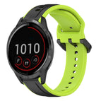 For Garmin Vivoactive4 / Black+Lime
