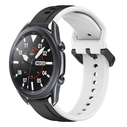 22mm Convex Loop Two-Color Silicone Watch Band, For Samsung Galaxy Watch3 45mm, For Samsung Galaxy Watch 46mm