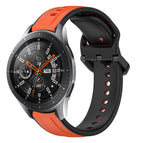 For Samsung Galaxy Watch 46mm / Orange+Black
