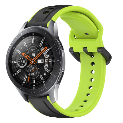 22mm Convex Loop Two-Color Silicone Watch Band, For Samsung Galaxy Watch3 45mm, For Samsung Galaxy Watch 46mm