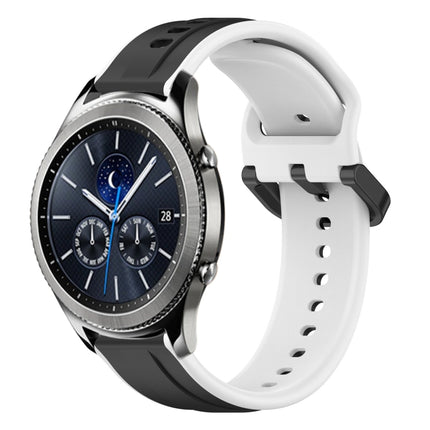 22mm Convex Loop Two-Color Silicone Watch Band, For Samsung Gear S3 Classic, For Samsung Gear S3 Frontier