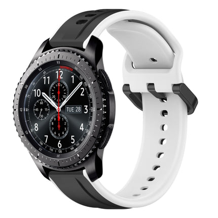 22mm Convex Loop Two-Color Silicone Watch Band, For Samsung Gear S3 Classic, For Samsung Gear S3 Frontier