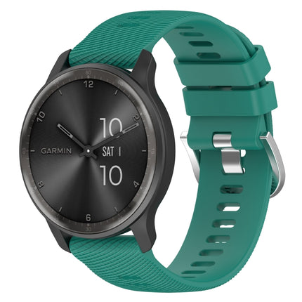 20mm Cross Textured Solid Color Silicone Watch Band, For Garmin Vivoactive3, For Garmin Vivoactive3 Music