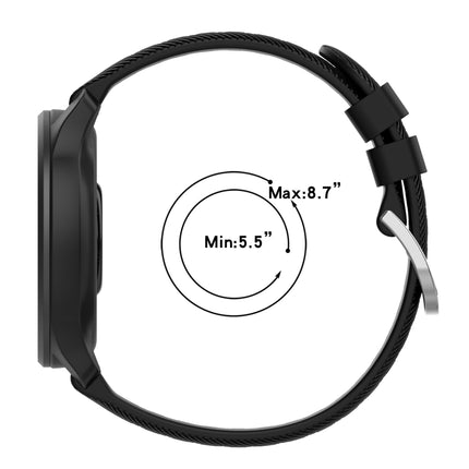 20mm Cross Textured Solid Color Silicone Watch Band, For Garmin Vivoactive3, For Garmin Vivoactive3 Music