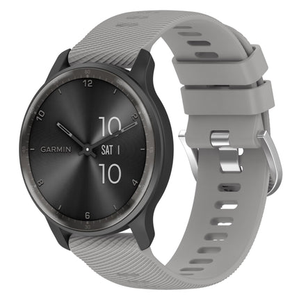 22mm Cross Textured Solid Color Silicone Watch Band, For Garmin Venu 2, For Garmin Vivoactive4