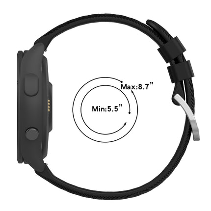 22mm Cross Textured Solid Color Silicone Watch Band, For Garmin Venu 2, For Garmin Vivoactive4