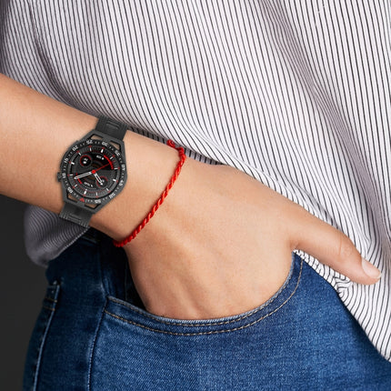 22mm Vertical Two-Color Silicone Watch Band, For Garmin Vivoactive4