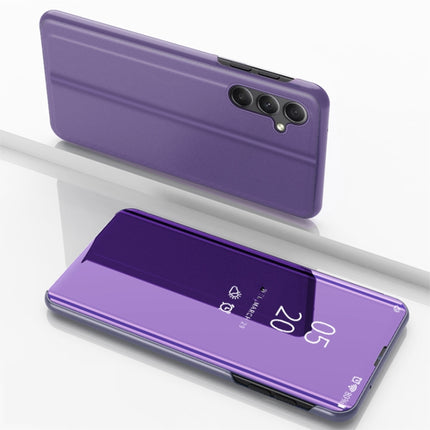 Plated Mirror Horizontal Flip Leather Phone Case with Holder, For Samsung Galaxy A34 5G, For Samsung Galaxy A54 5G, For Samsung Galaxy A04 / M13 5G, For Samsung Galaxy A24 4G