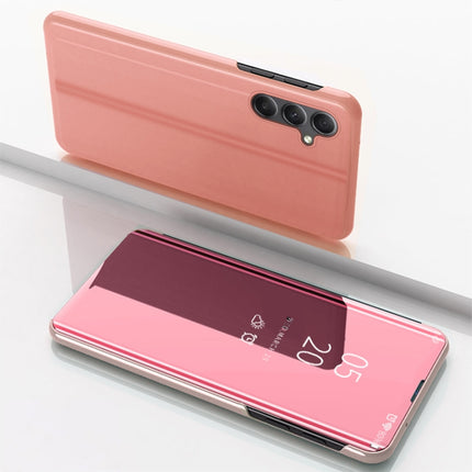 Plated Mirror Horizontal Flip Leather Phone Case with Holder, For Samsung Galaxy A34 5G, For Samsung Galaxy A54 5G, For Samsung Galaxy A04 / M13 5G, For Samsung Galaxy A24 4G