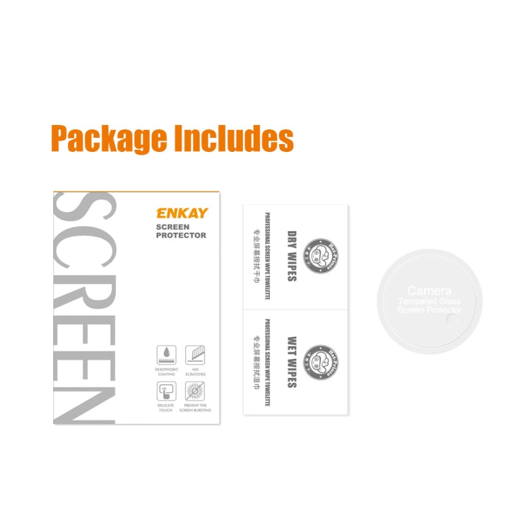 For OnePlus 11 ENKAY Hat-Prince 9H Rear Camera Lens Tempered Glass Film, 1pc, 2pcs, 5pcs, 10pcs