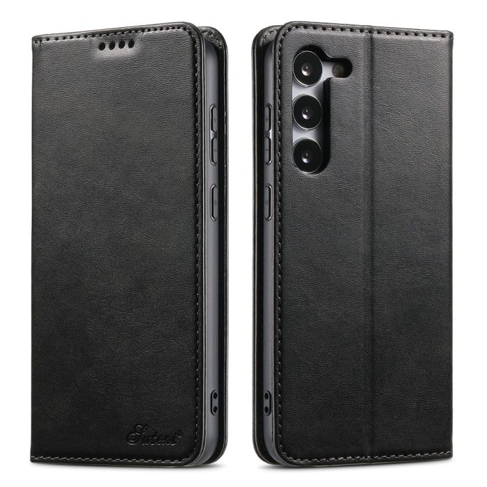 Suteni Calf Texture Horizontal Flip Leather Phone Case, For Samsung Galaxy S24 Ultra 5G, For Samsung Galaxy S24+ 5G, For Samsung Galaxy S24 5G, For Samsung Galaxy S23 Ultra 5G, For Samsung Galaxy S23+ 5G, For Samsung Galaxy S23 5G