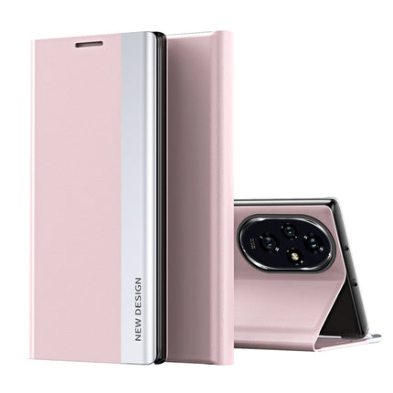 Side Electroplated Adsorption Leather Phone Case, For Honor 200, For Honor 200 Pro, For Honor 200 Lite Global