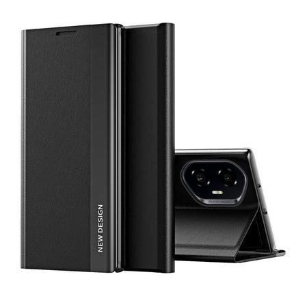 Side Electroplated Adsorption Leather Phone Case, For Honor 300 Pro, For Honor 300, For Honor X9c
