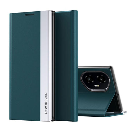Side Electroplated Adsorption Leather Phone Case, For Honor 300 Pro, For Honor 300, For Honor X9c